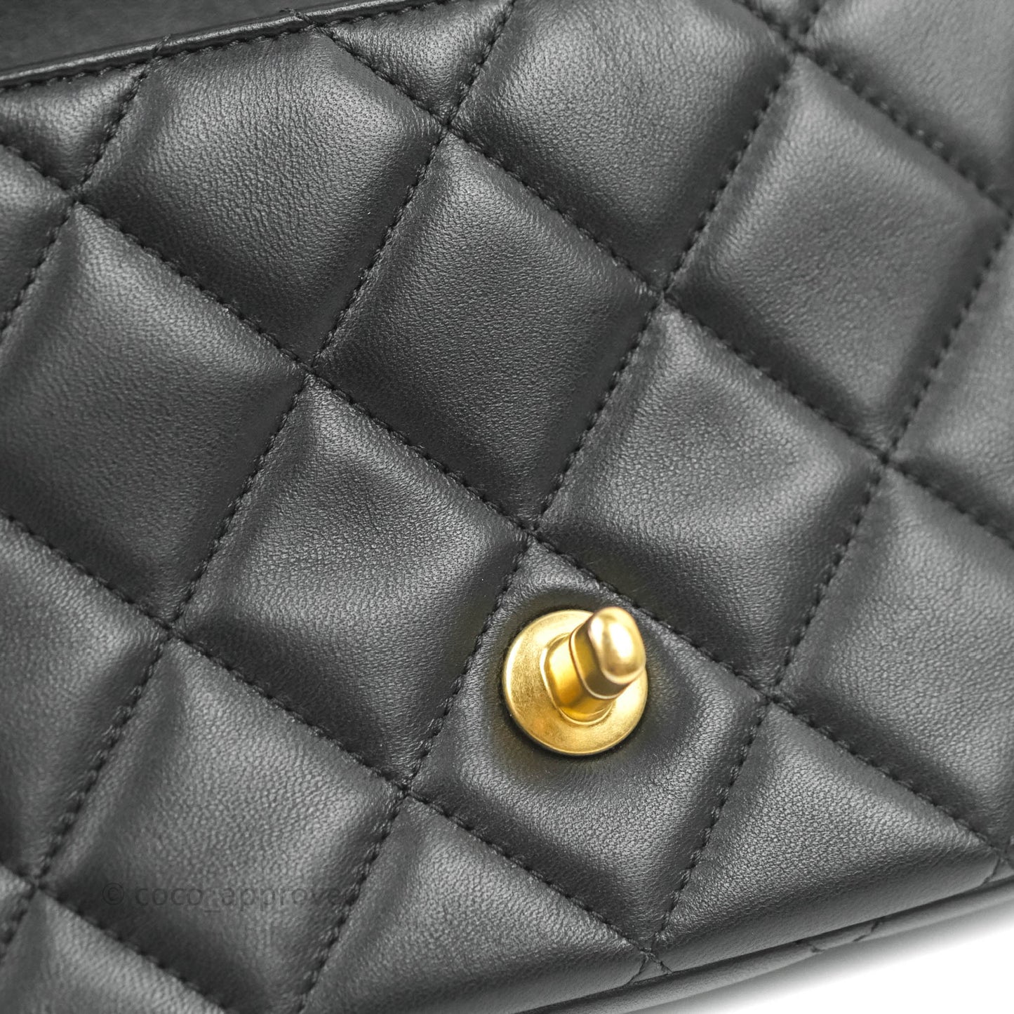 Chanel Quilted My Perfect Mini With Pearl Black Lambskin Gold Hardware