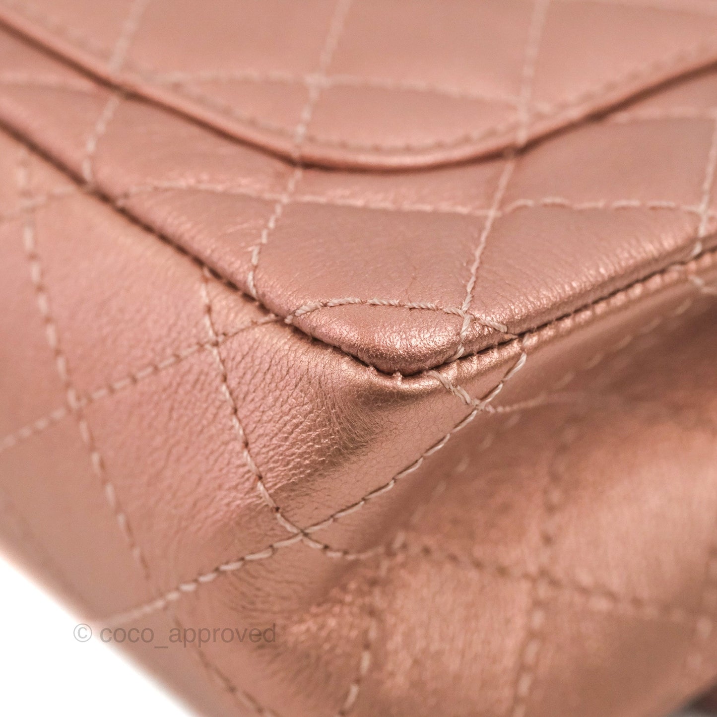 Chanel Mini Reissue 224 Metallic Calfskin Rose Gold
