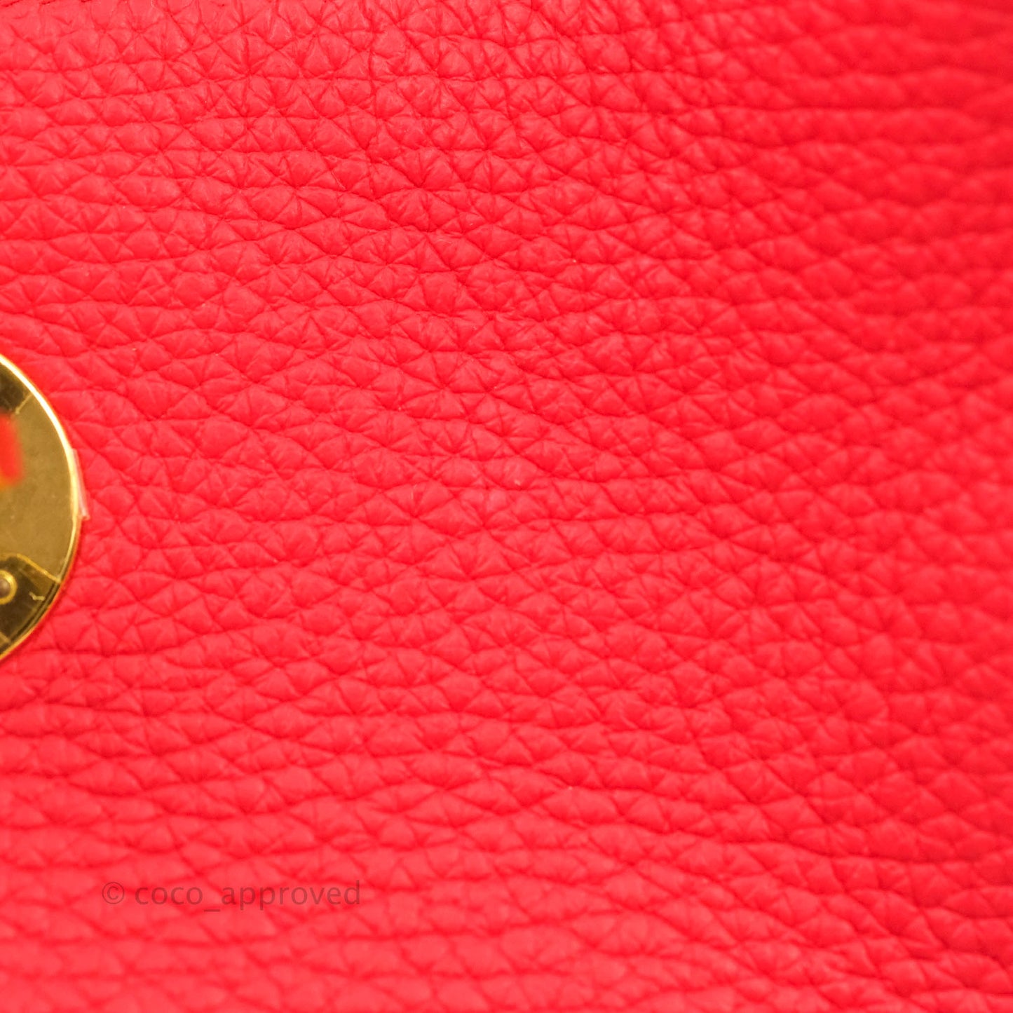 Hermès Lindy 26 Rouge de Coeur Clemence Gold Hardware