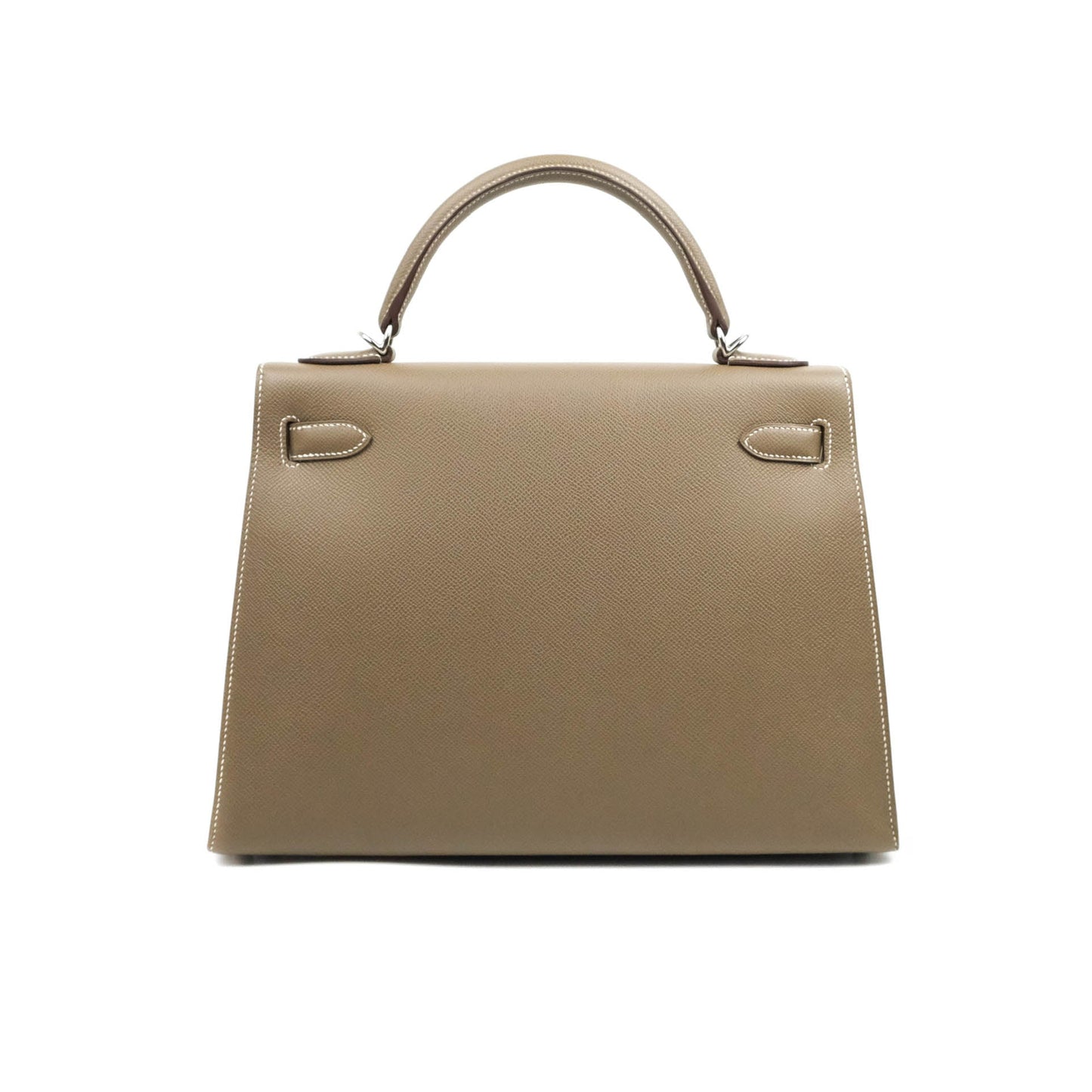 Hermès Kelly 32 Sellier Etoupe Epsom Palladium Hardware HSS