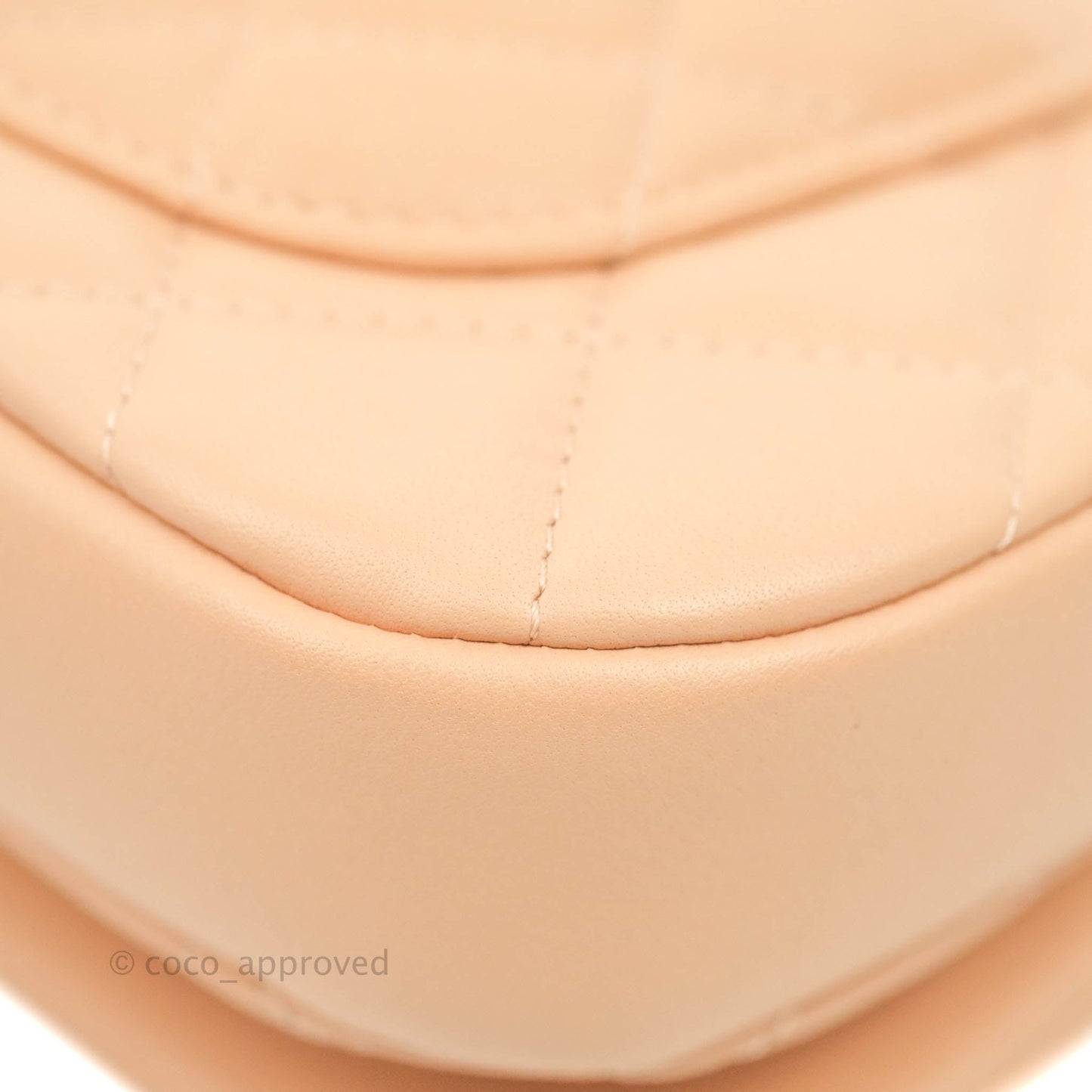 Chanel Clutch with Chain Beige Pink Calfskin Aged Gold Hardware