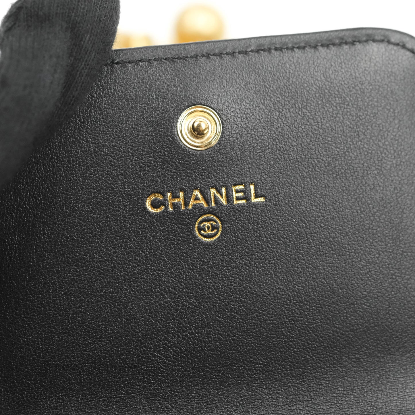 Chanel Chevron Boy Belt Bag Black Caviar Aged Gold Hardware