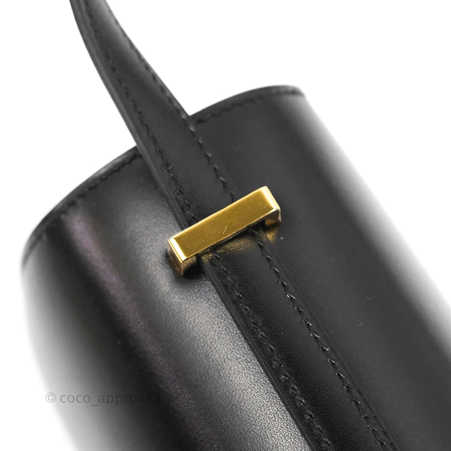 Hermès Constance Mini 18cm Black Box Leather Gold Hardware