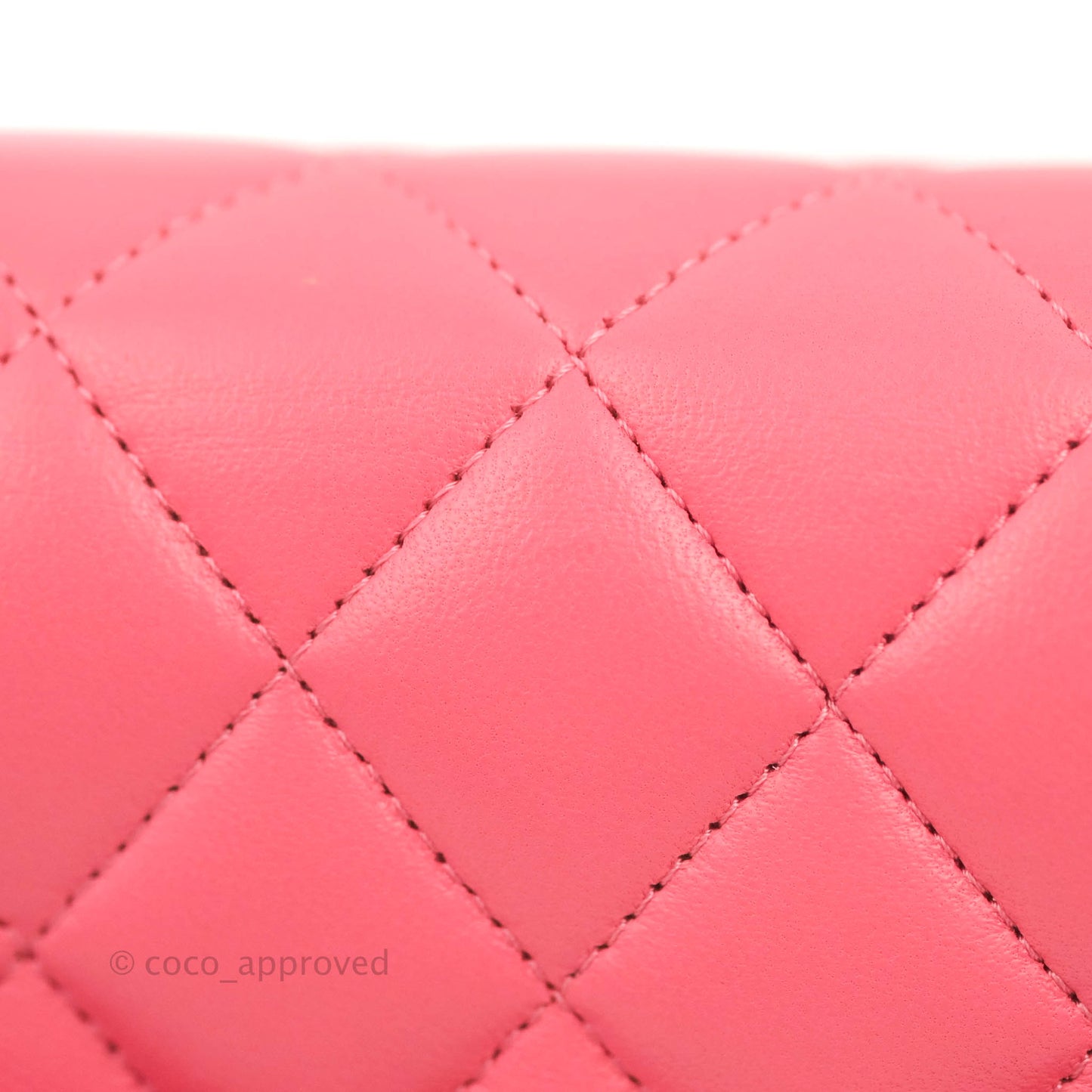 Chanel Small Classic Quilted Flap Rosy Pink Lambskin Gold Hardware