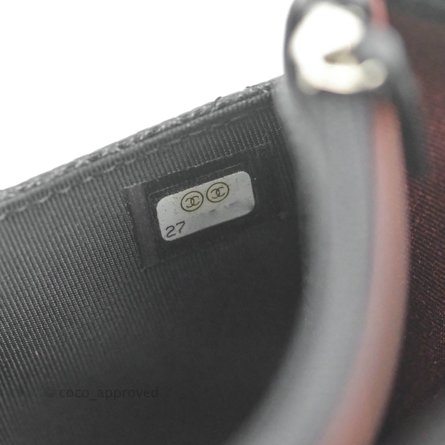 Chanel Quilted Classic WOC Black Caviar Silver Hardware