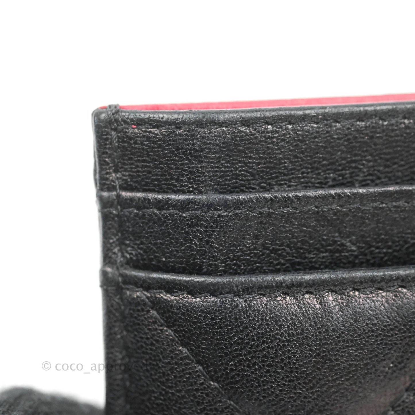 Chanel 19 Quilted Iridescent Black Flat Card Holder