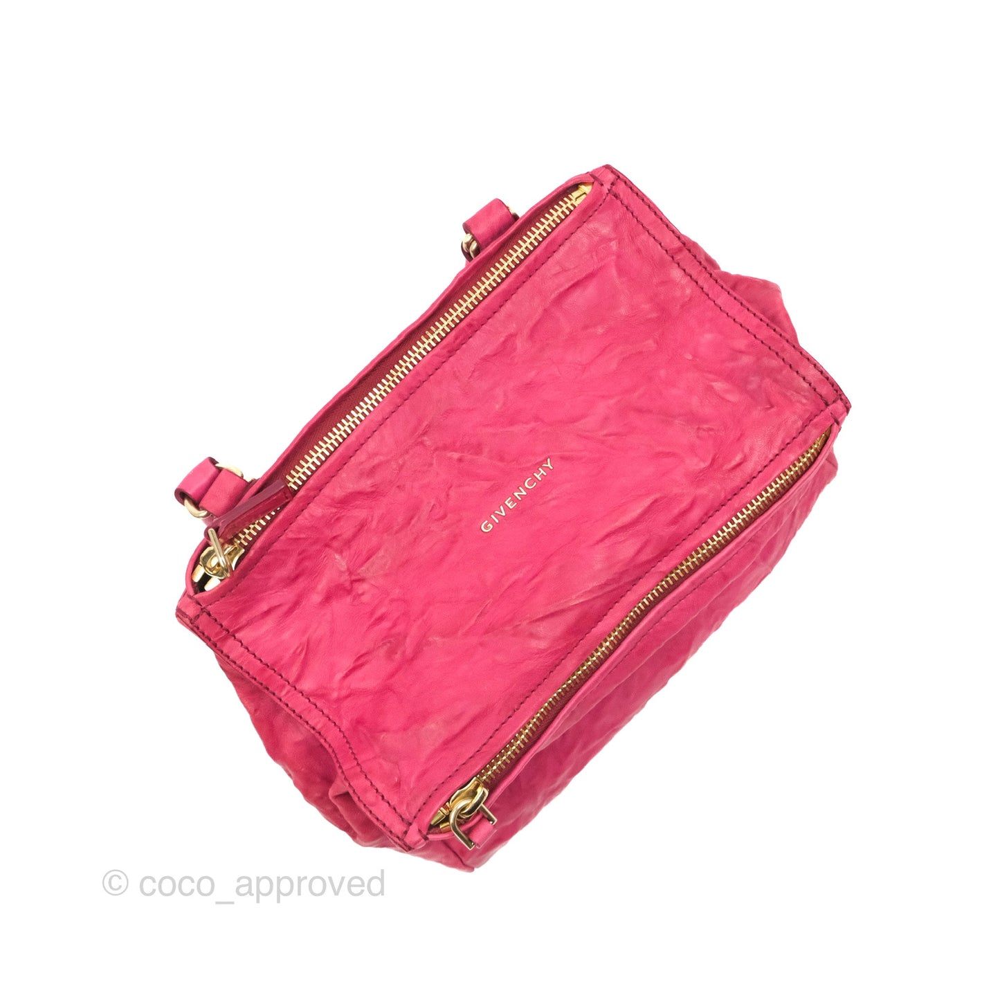 Givenchy Pandora Bag Dark Pink Crinkled Leather