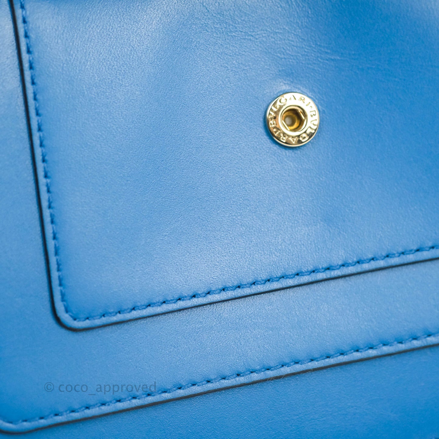 Bvlgari Serpenti Forever Mini Bag in Blue Gold Hardware