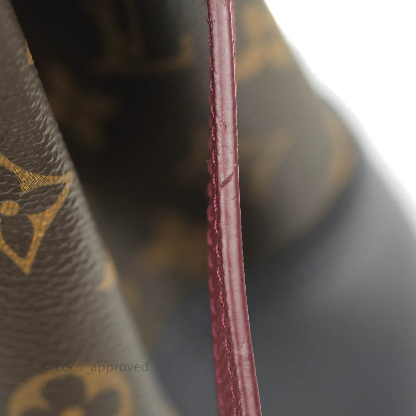 Louis Vuitton Flandrin Monogram Navy Burgundy Tote Bag