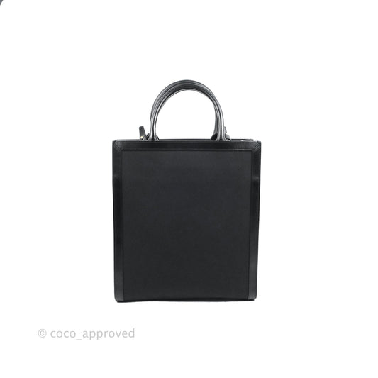 Celine Small Cabas Vertical Tote Black Textlie