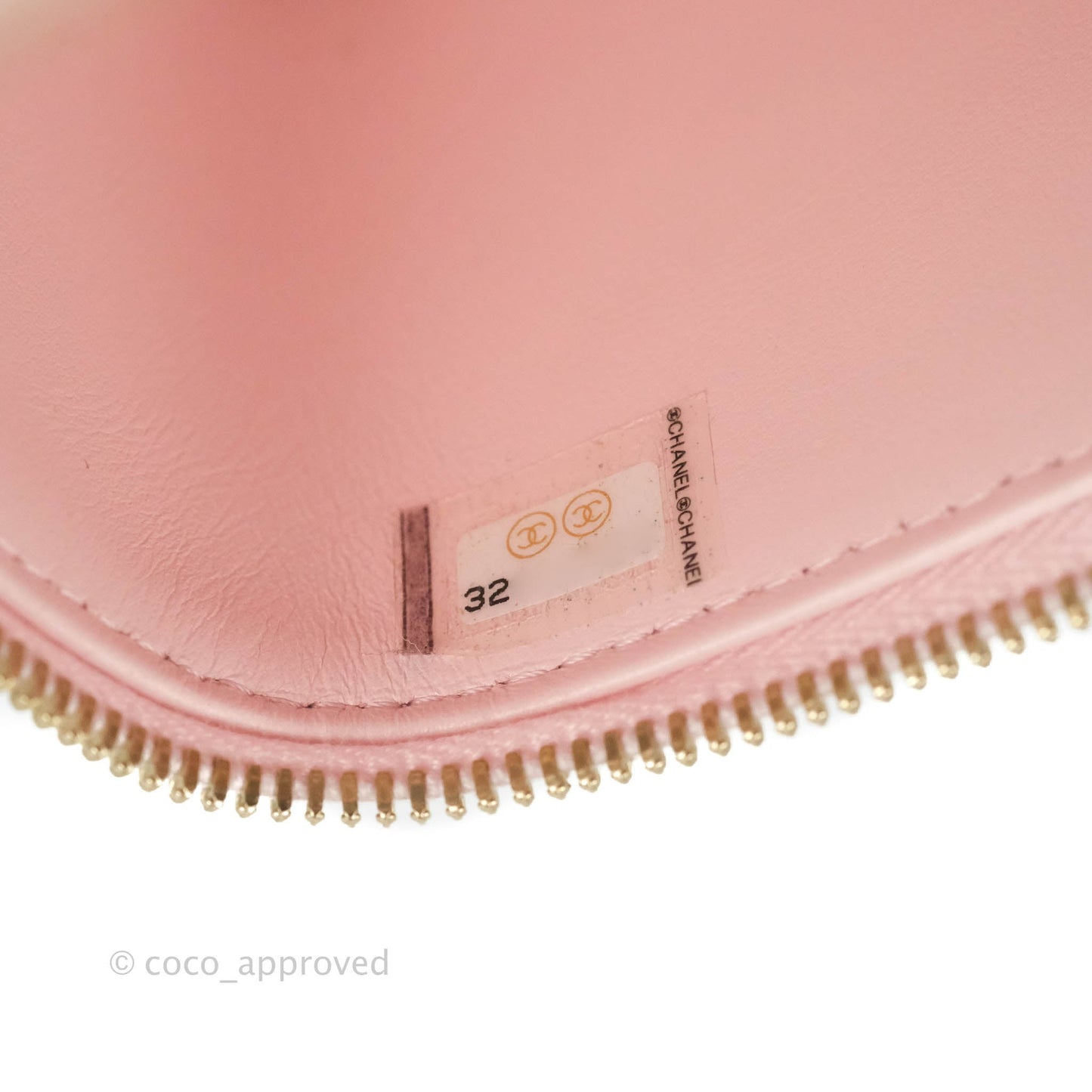 Chanel Mini Vanity With Chain Pink Caviar Gold Hardware