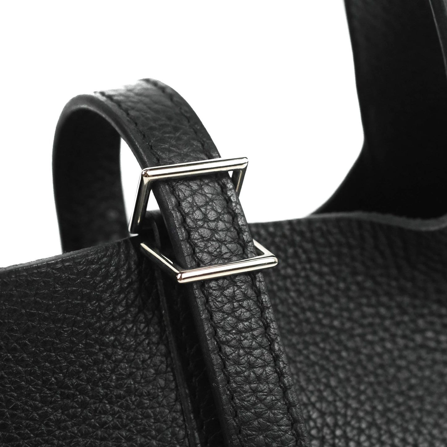 Hermès Picotin Lock 18 PM Black Taurillon Clemence Palladium Hardware