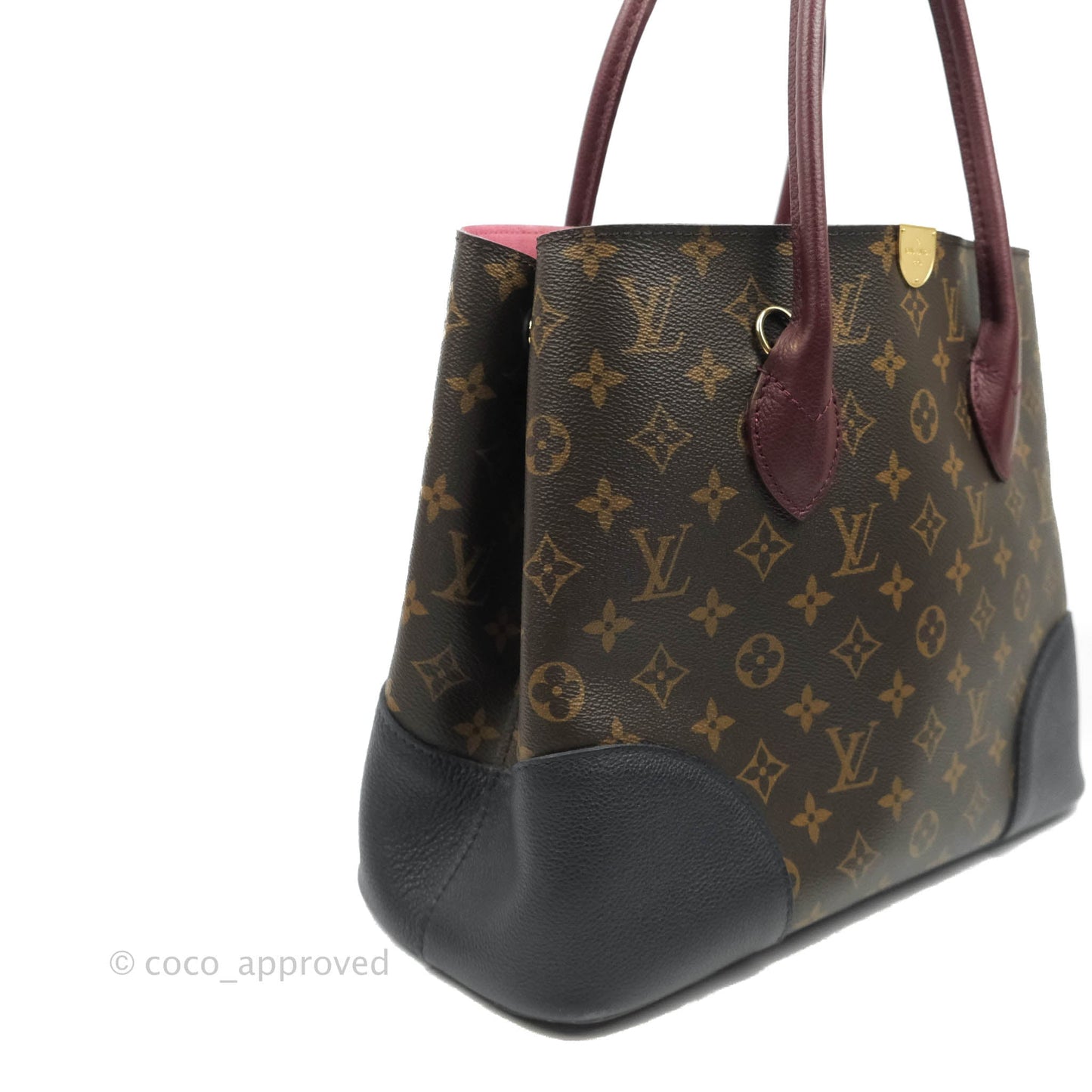 Louis Vuitton Flandrin Monogram Navy Burgundy Tote Bag