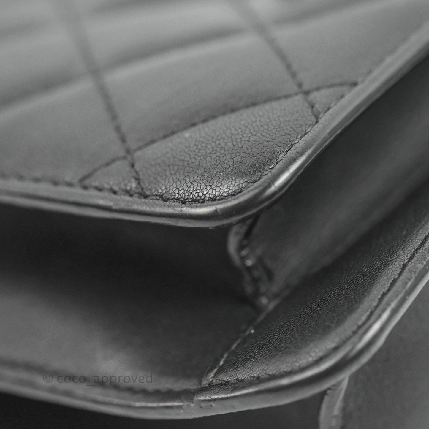 Chanel Quilted Mini Urban Companion Flap Black Calfskin Silver Hardware