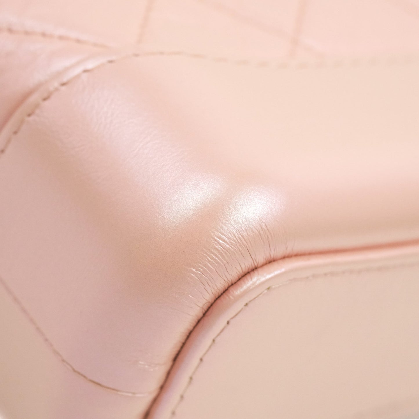 Chanel Small Gabrielle Hobo Iridescent Pink Aged Calfskin Mixed Hardware