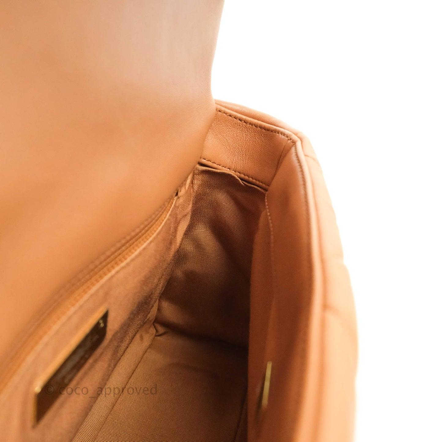 Chanel 19 Small Caramel Dark Beige Lambskin Mixed Hardware 21K