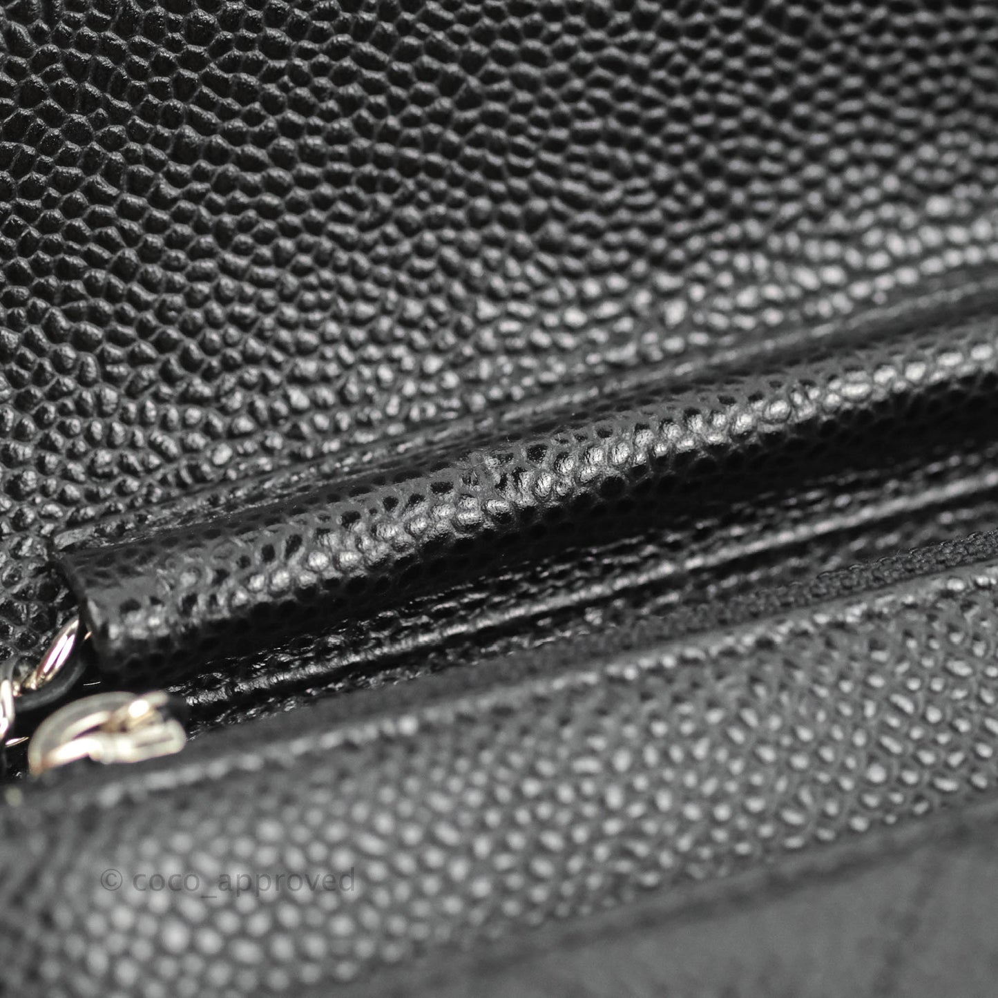 Chanel Quilted Classic WOC Black Caviar Silver Hardware