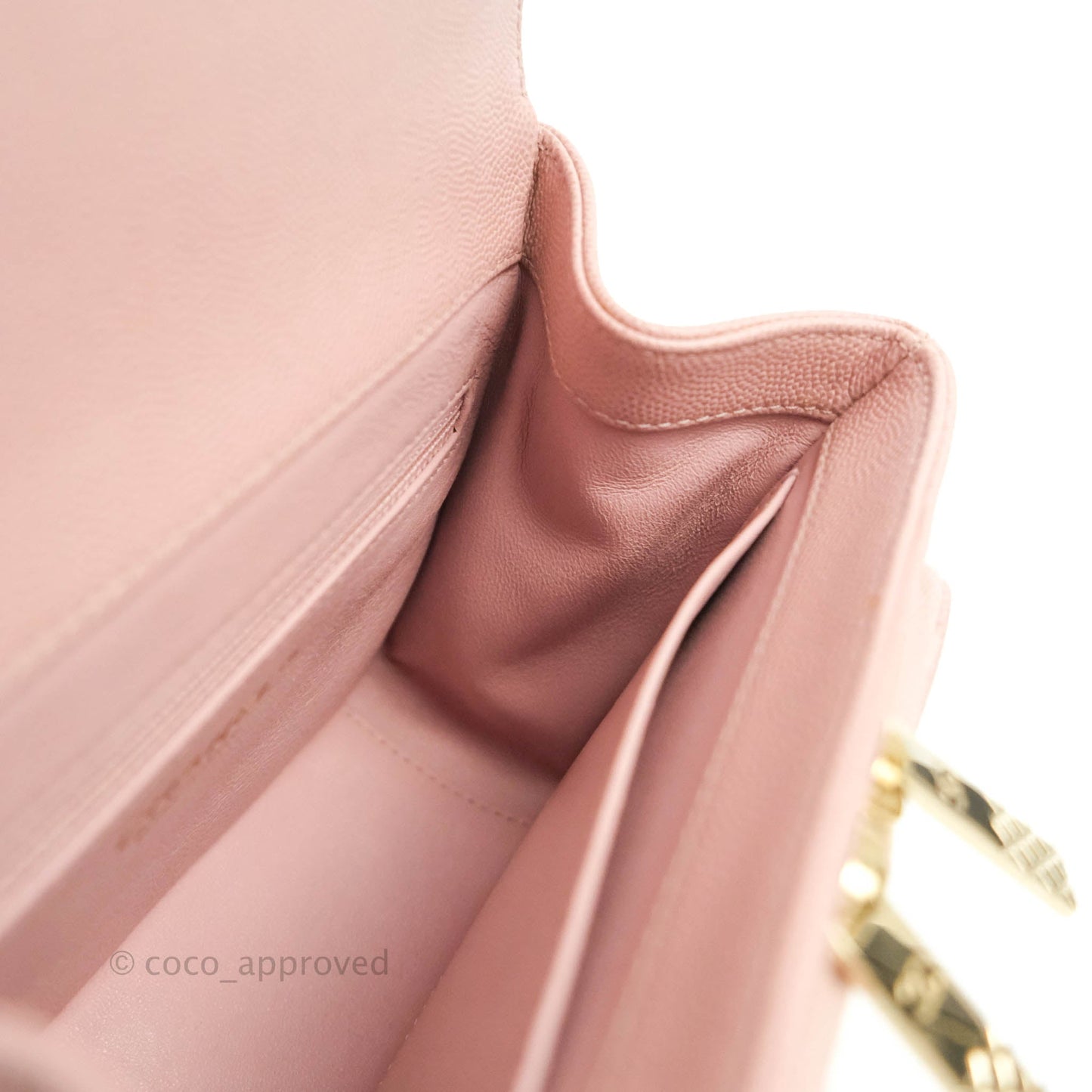 Chanel Quilted Small Business Affinity Flap Pink Caviar Gold Hardware