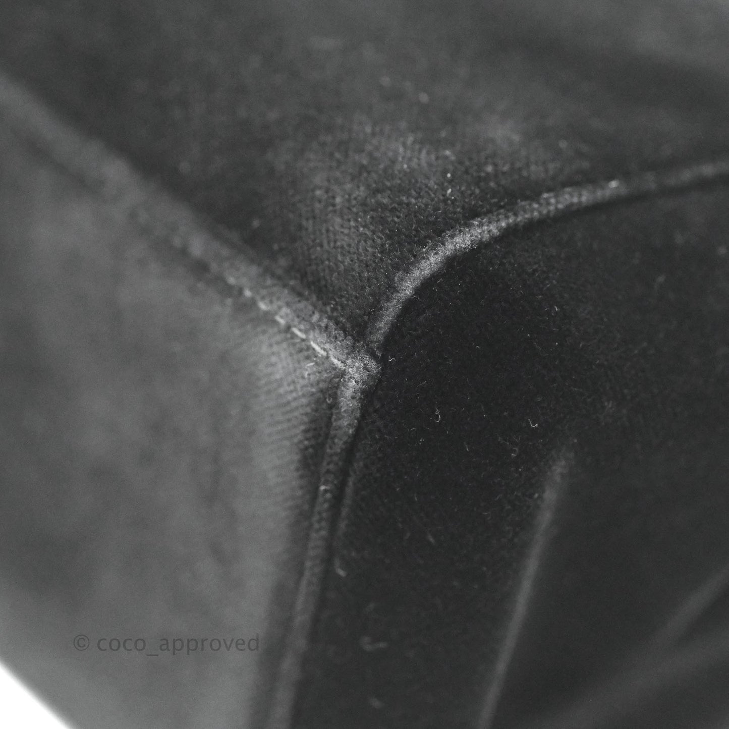 Chanel Vintage CC Handbag So Black Velvet