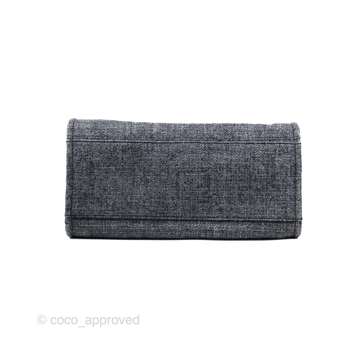 Chanel Large Deauville Charcoal Grey Canvas Gold Hardware