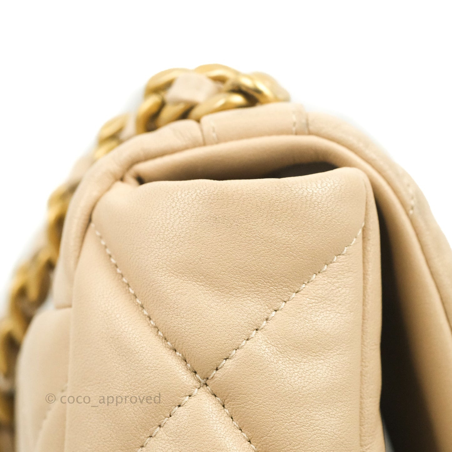 Chanel 19 Small Beige Mixed Hardware
