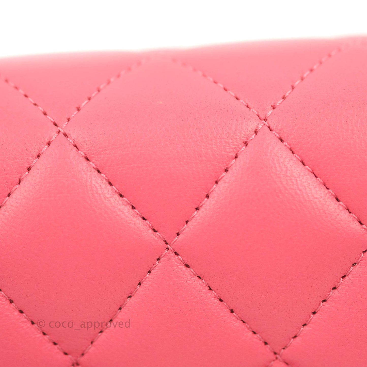 Chanel Small Classic Quilted Flap Rosy Pink Lambskin Gold Hardware