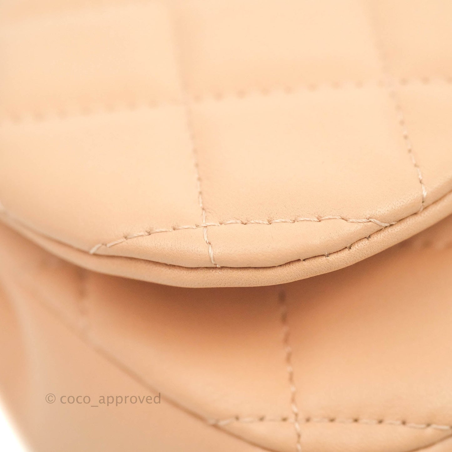 Chanel Clutch with Chain Beige Pink Calfskin Aged Gold Hardware