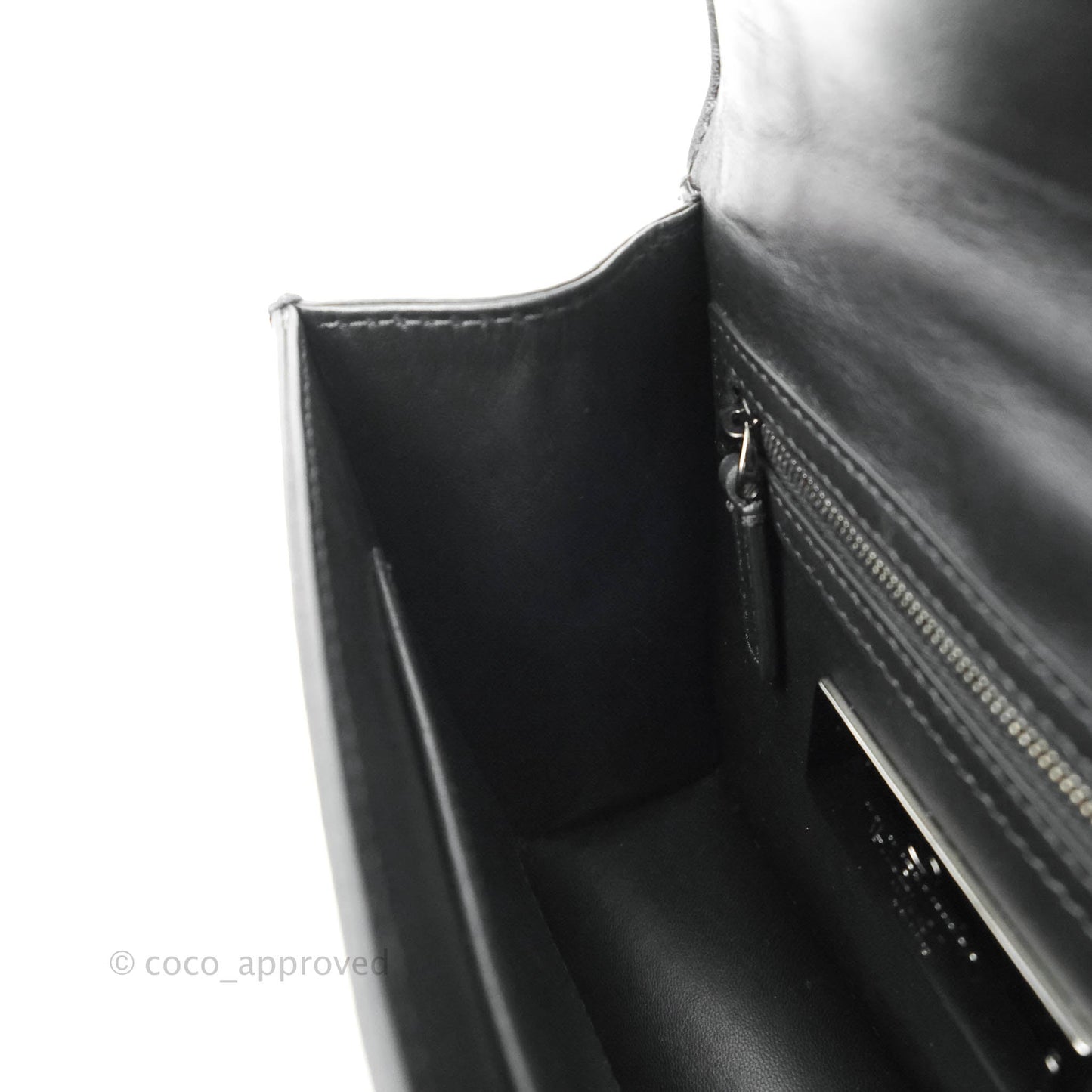 Valentino Vitello Small Glam Lock Rockstud Flap So Black