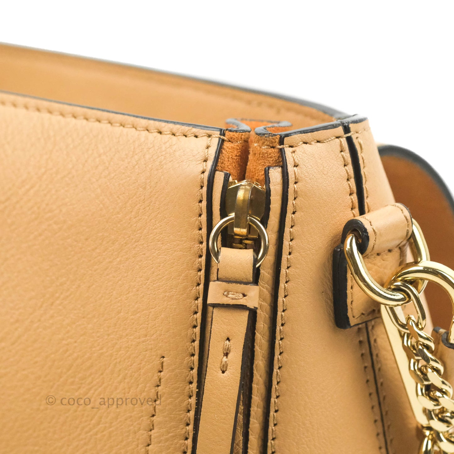 Chloe Small Faye Backpack Suede Calfskin Gold Hardware Blush Nude