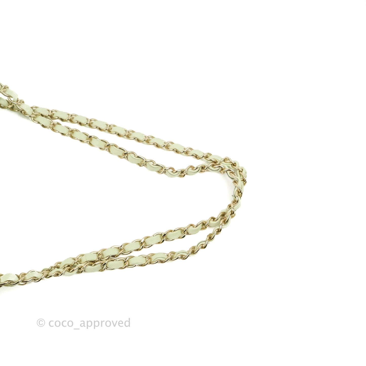 Chanel Classic M/L Medium Flap Quilted Avocado Green Caviar Gold Hardware