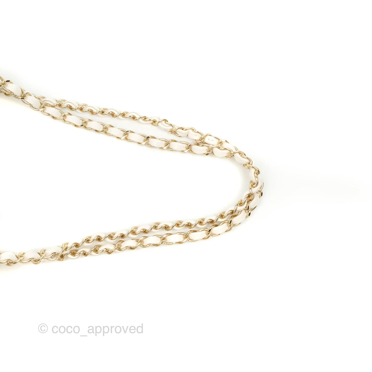 Chanel Classic Small S/M Flap White Caviar Gold Hardware 21S