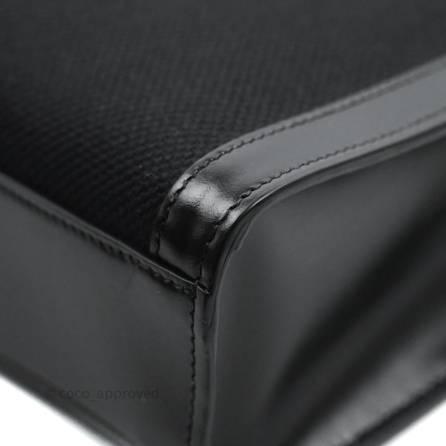 Celine Small Cabas Vertical Tote Black Textlie