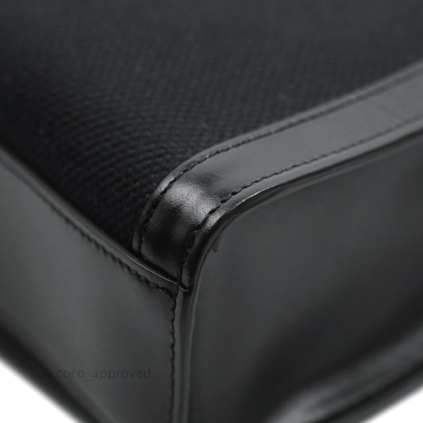 Celine Small Cabas Vertical Tote Black Textlie