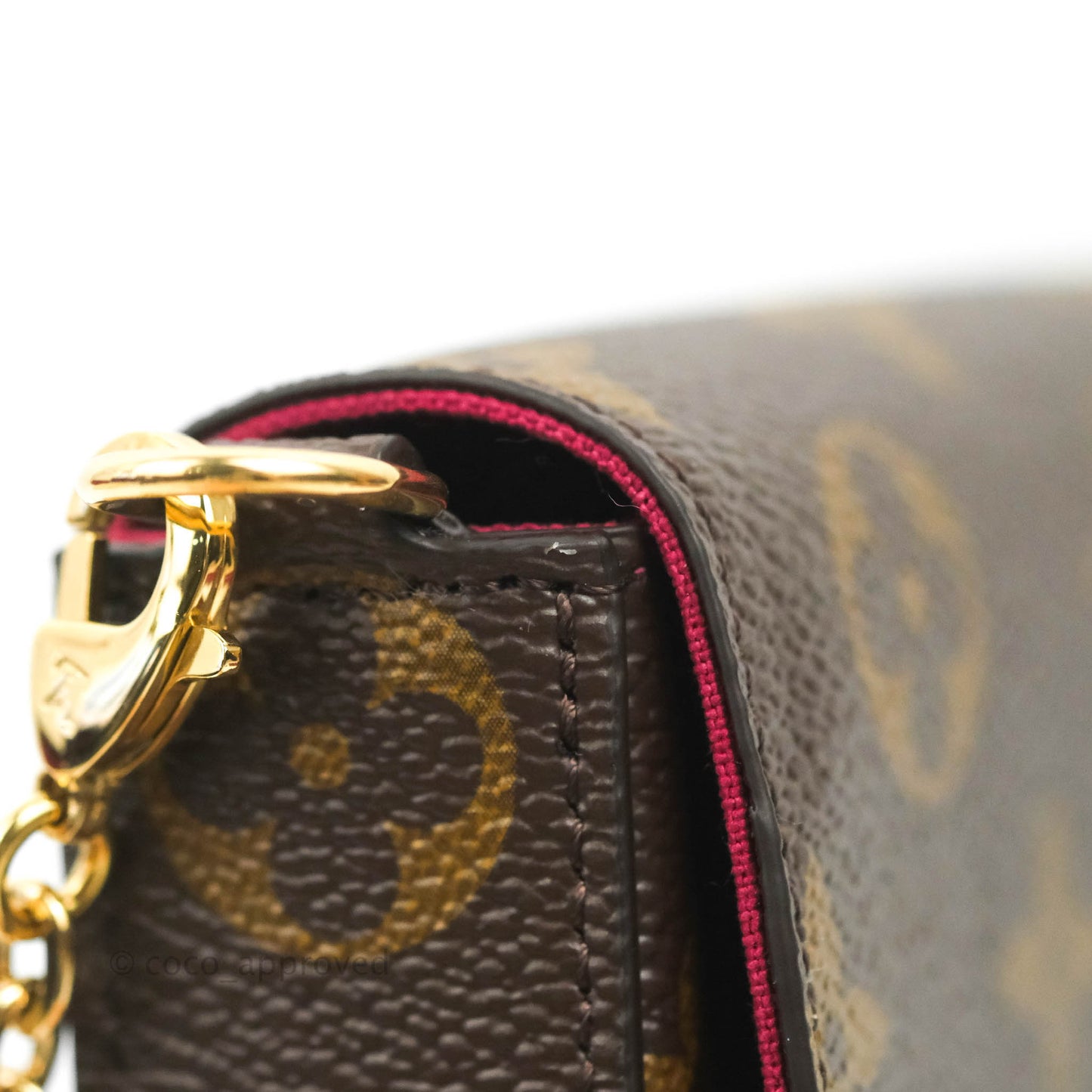 Louis Vuitton Félicie Pochette Monogram Canvas Fuchsia Pink