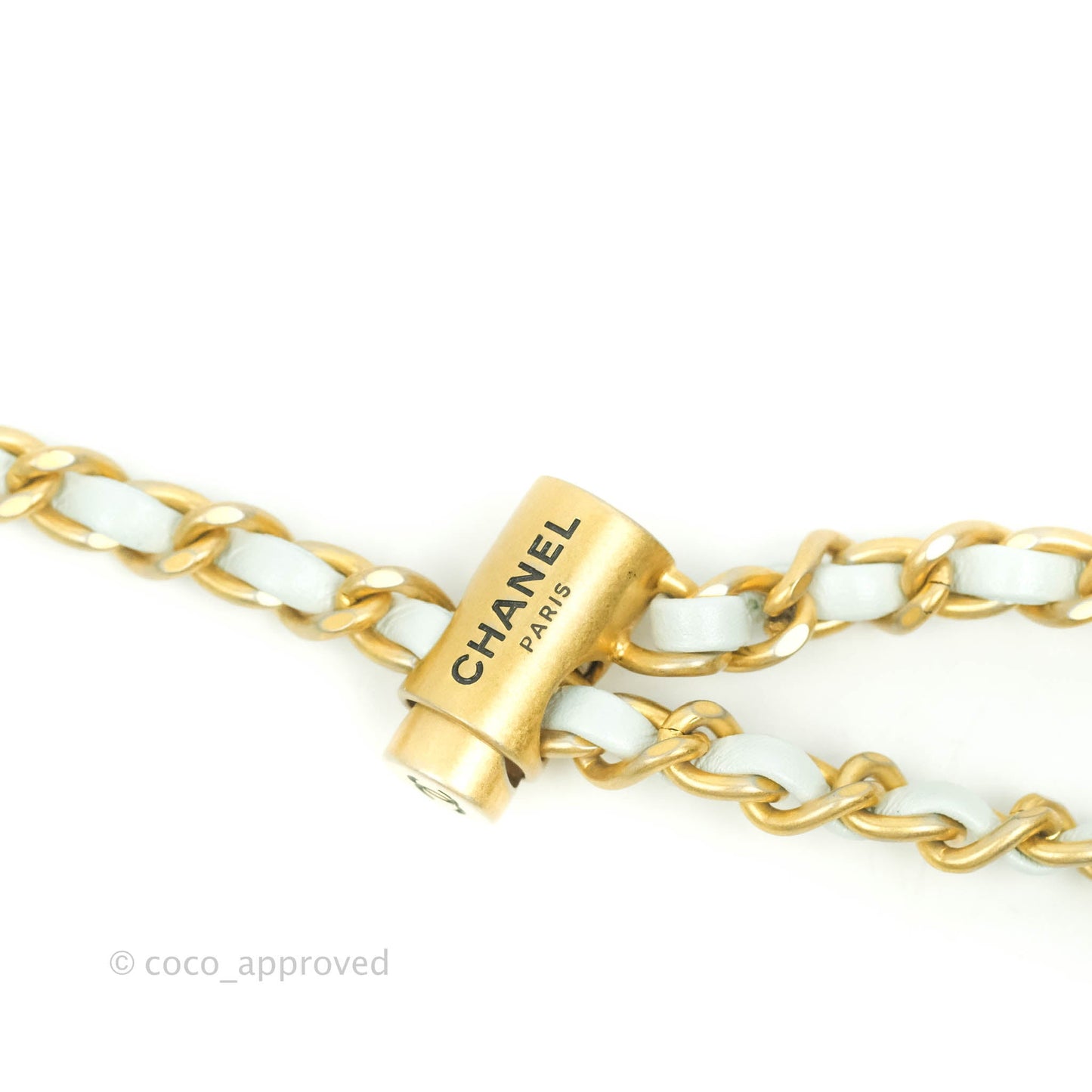 Chanel Quilted My Perfect Mini Iridescent Mint Green Caviar Aged Gold Hardware 21K