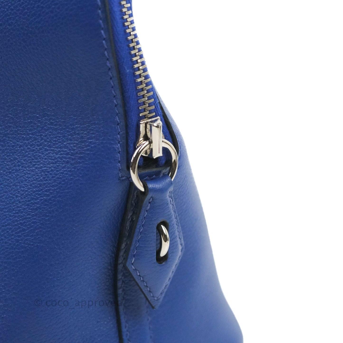 Hermès Bolide 1923 31 Bleu Royal Evercolor Palladium Hardware