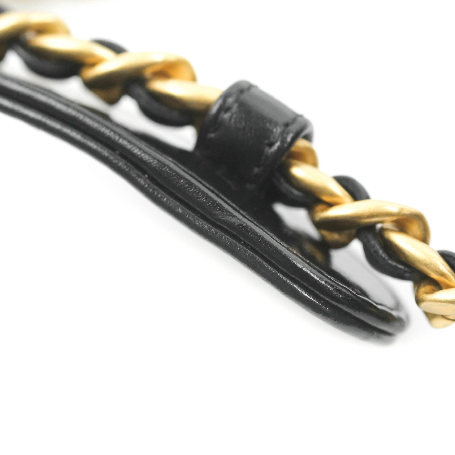 Chanel Mini Flap Bag Black Calfskin Aged Gold Hardware 21B