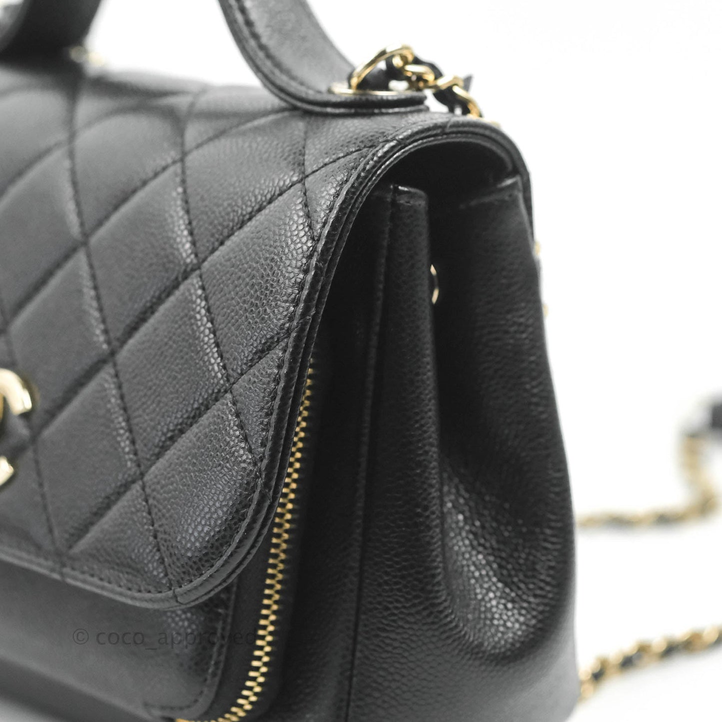 Chanel Quilted Small Business Affinity Flap Black Caviar Gold Hardware