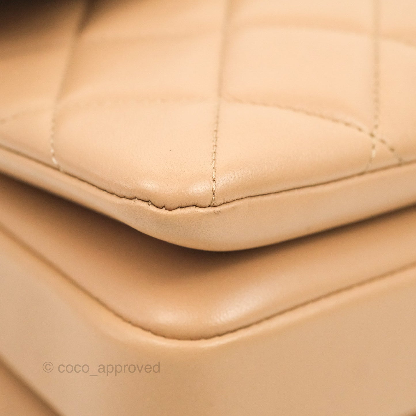 Chanel Small Trendy CC Beige Lambskin Gold Hardware