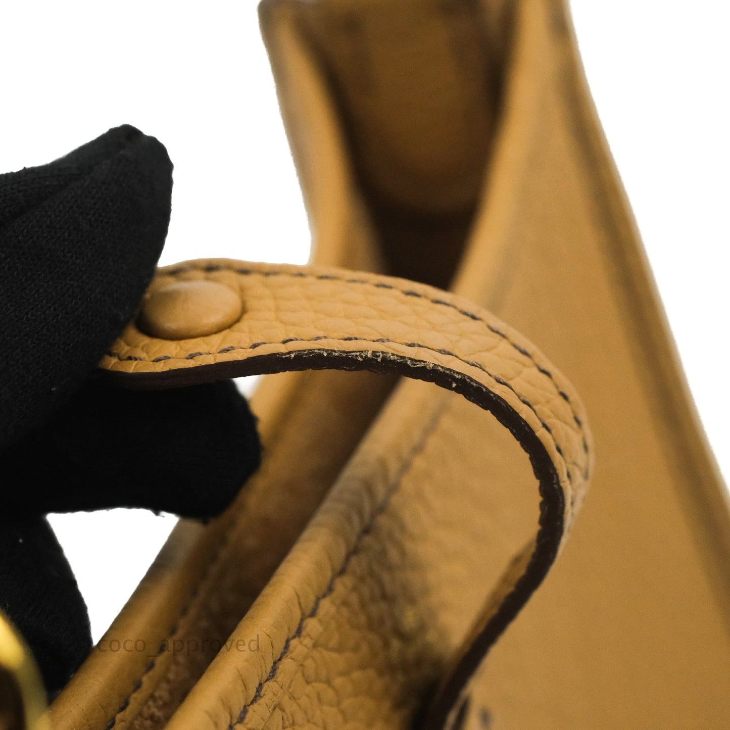 Hermès Mini Evelyne 16 Biscuit 48 Clemence Gold Hardware