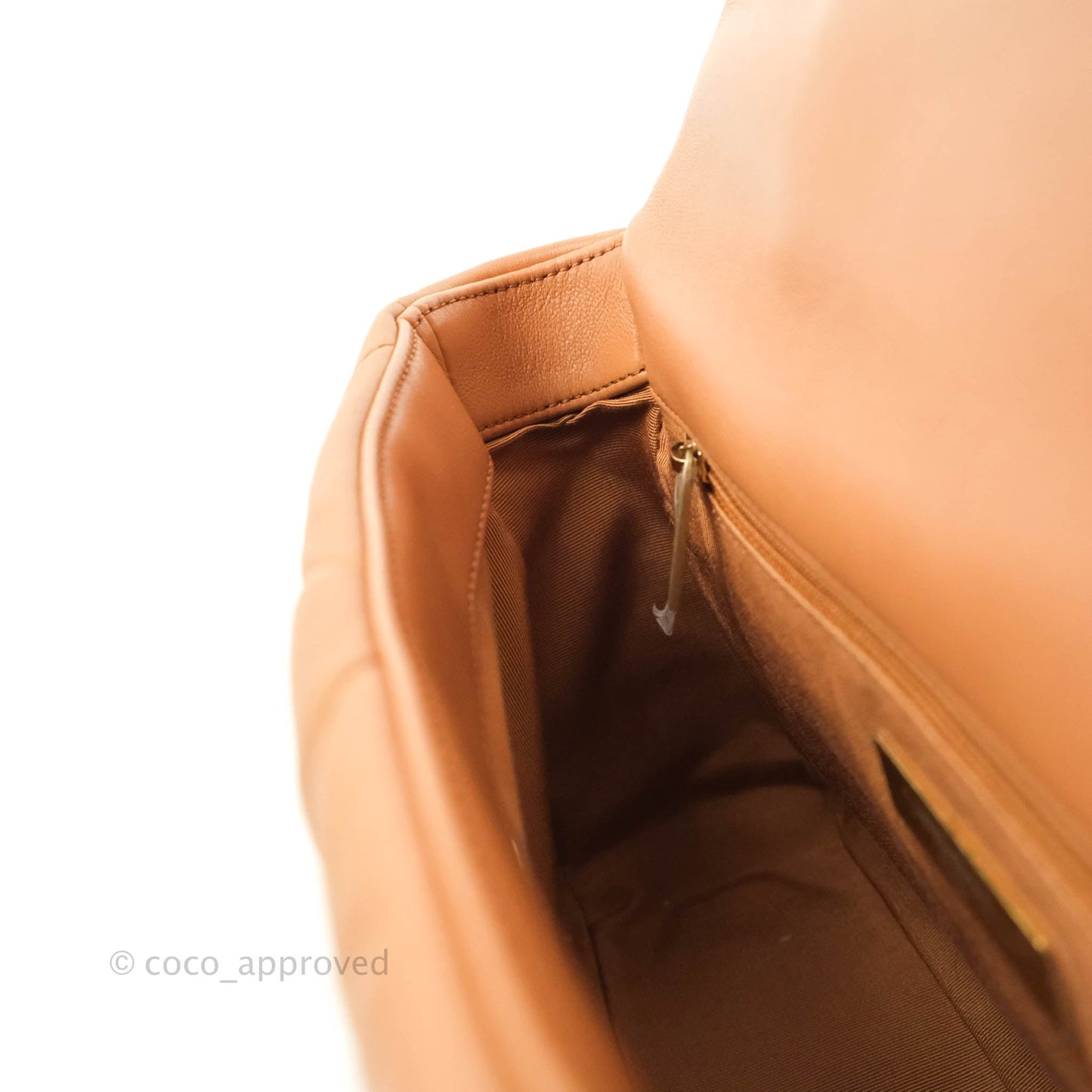 Chanel 19 Small Caramel Dark Beige Lambskin Mixed Hardware 21K