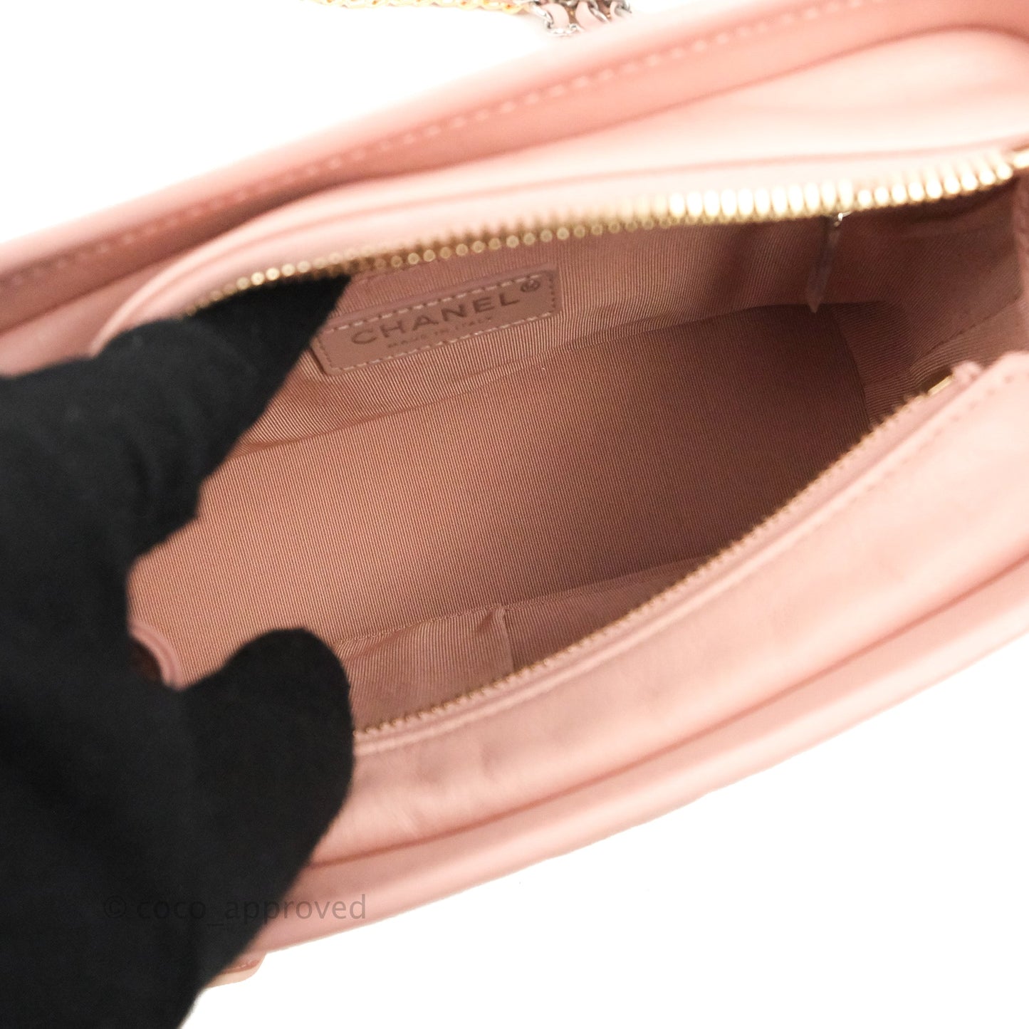 Chanel Small Gabrielle Hobo Quilted Pink Aged Calfskin