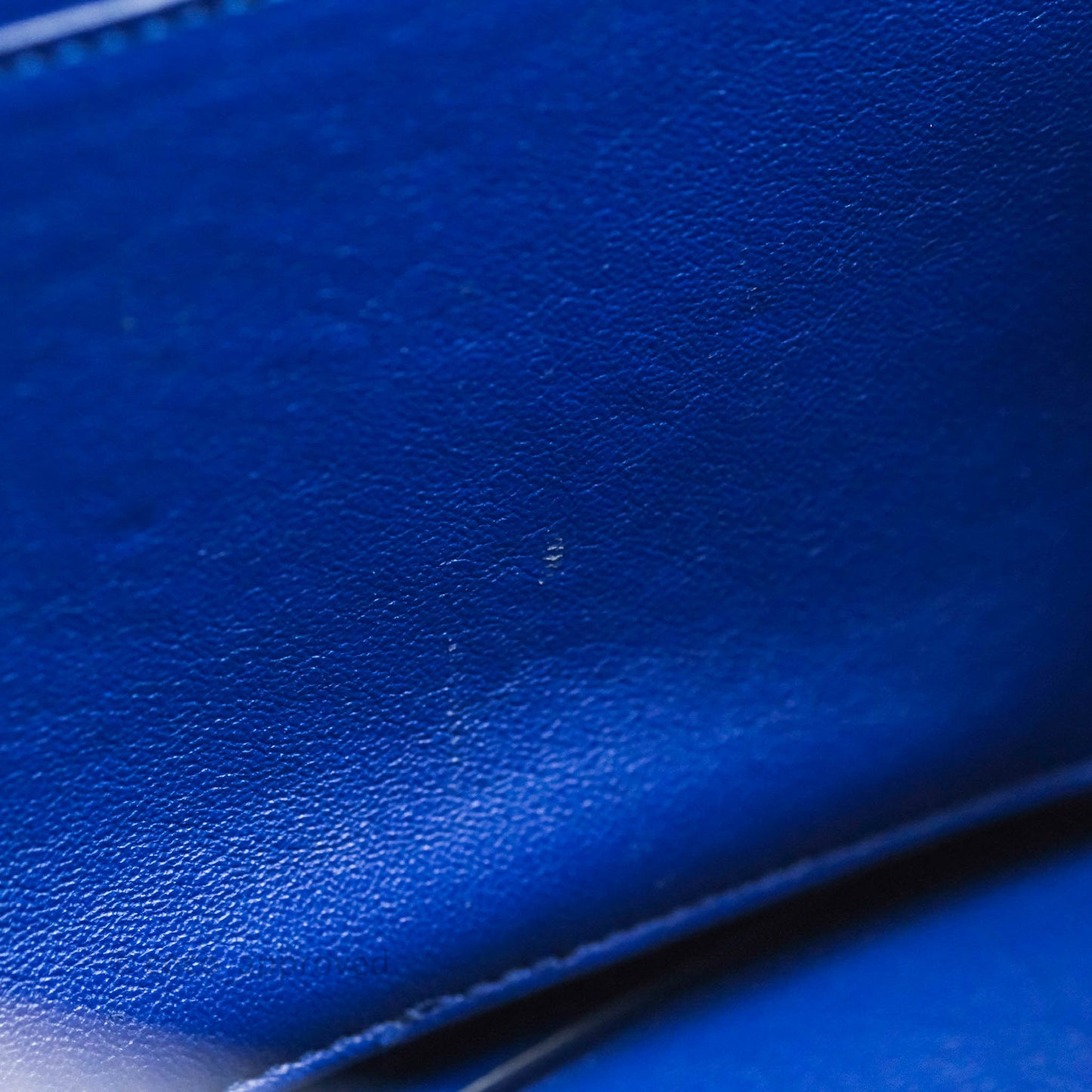 Celine Sleek Small Tri-Color Trapeze Blue Calfskin