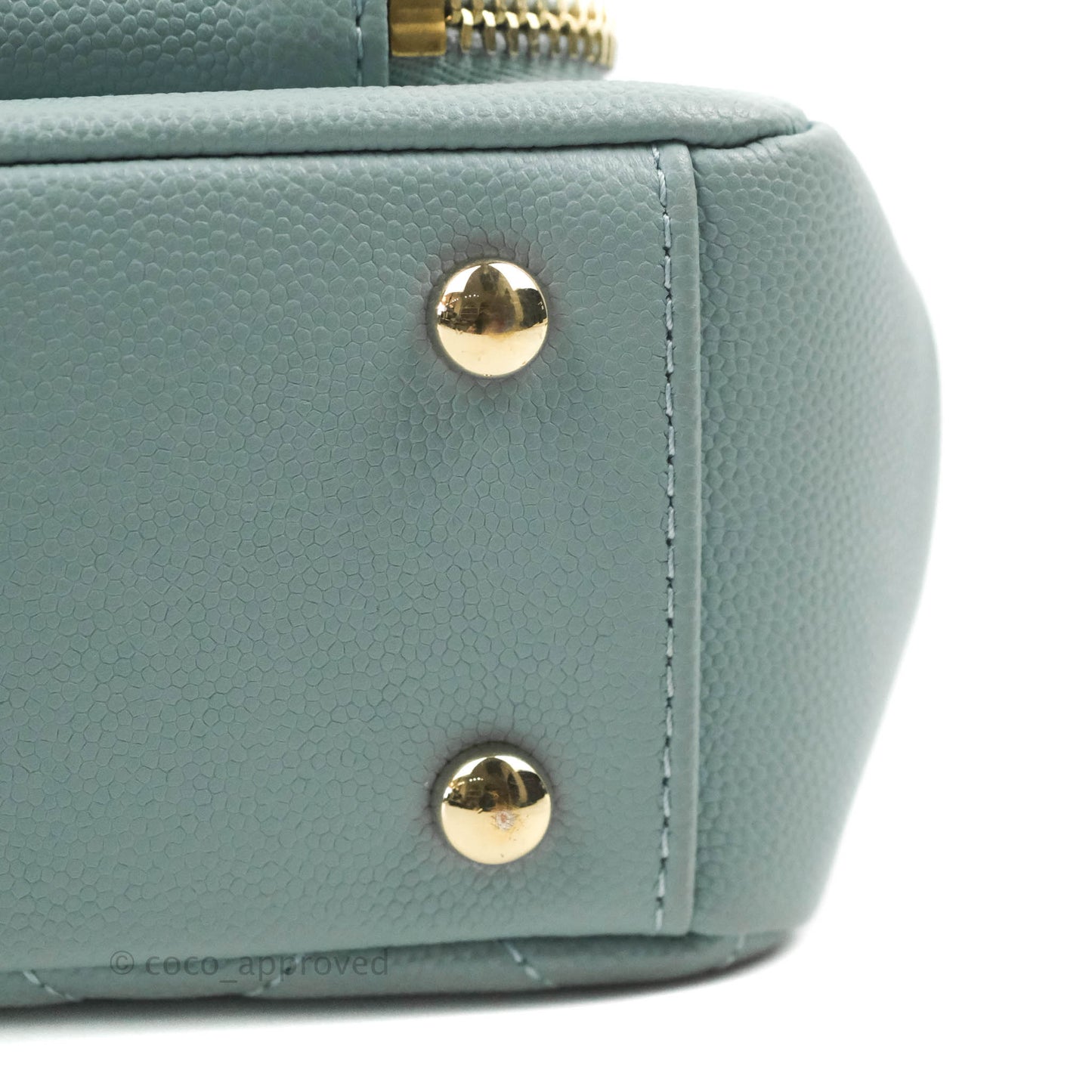 Chanel Quilted Small Business Affinity Flap Blue Caviar Gold Hardware