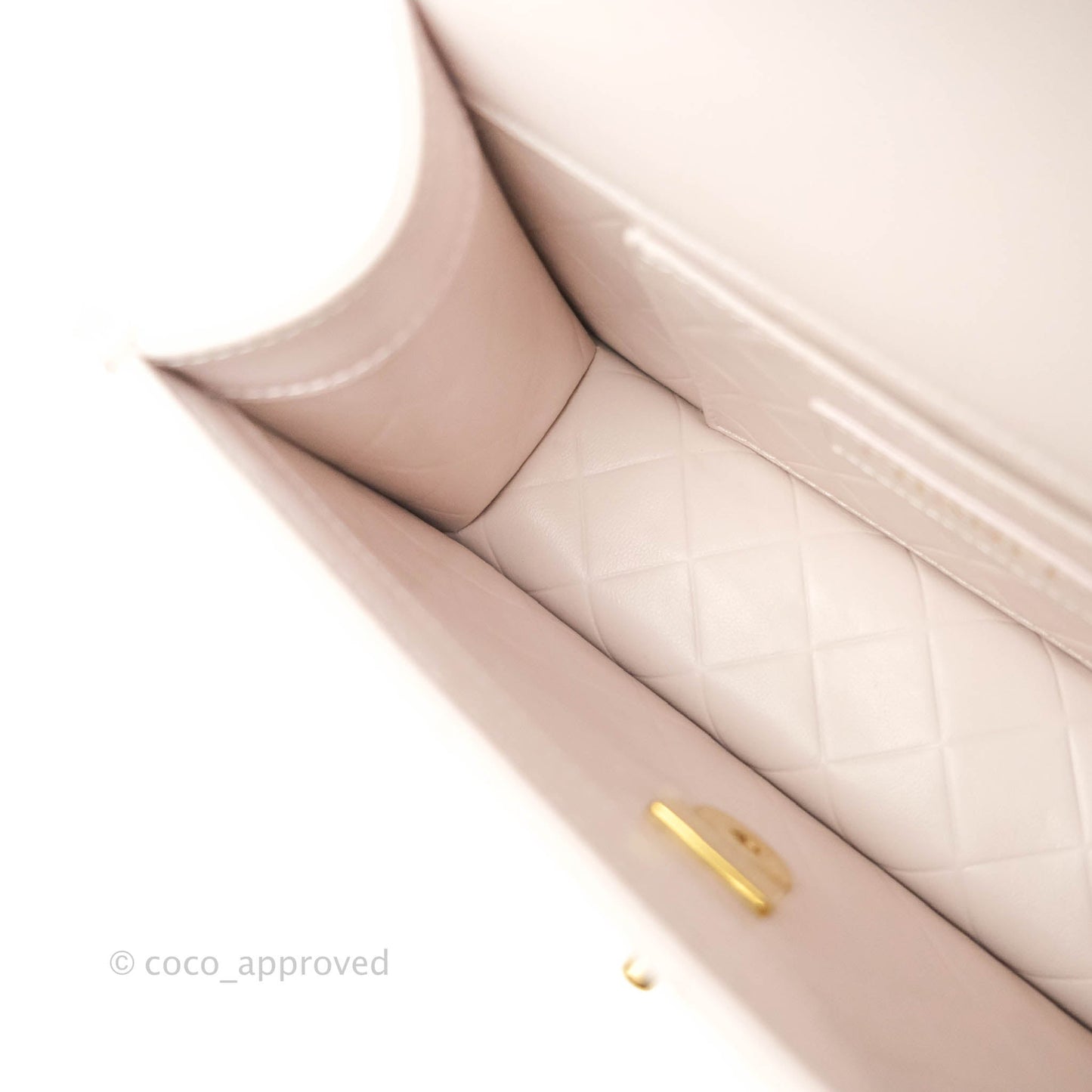 Chanel Mini Flap Light Lilac Glazed Calfskin Aged Gold Hardware