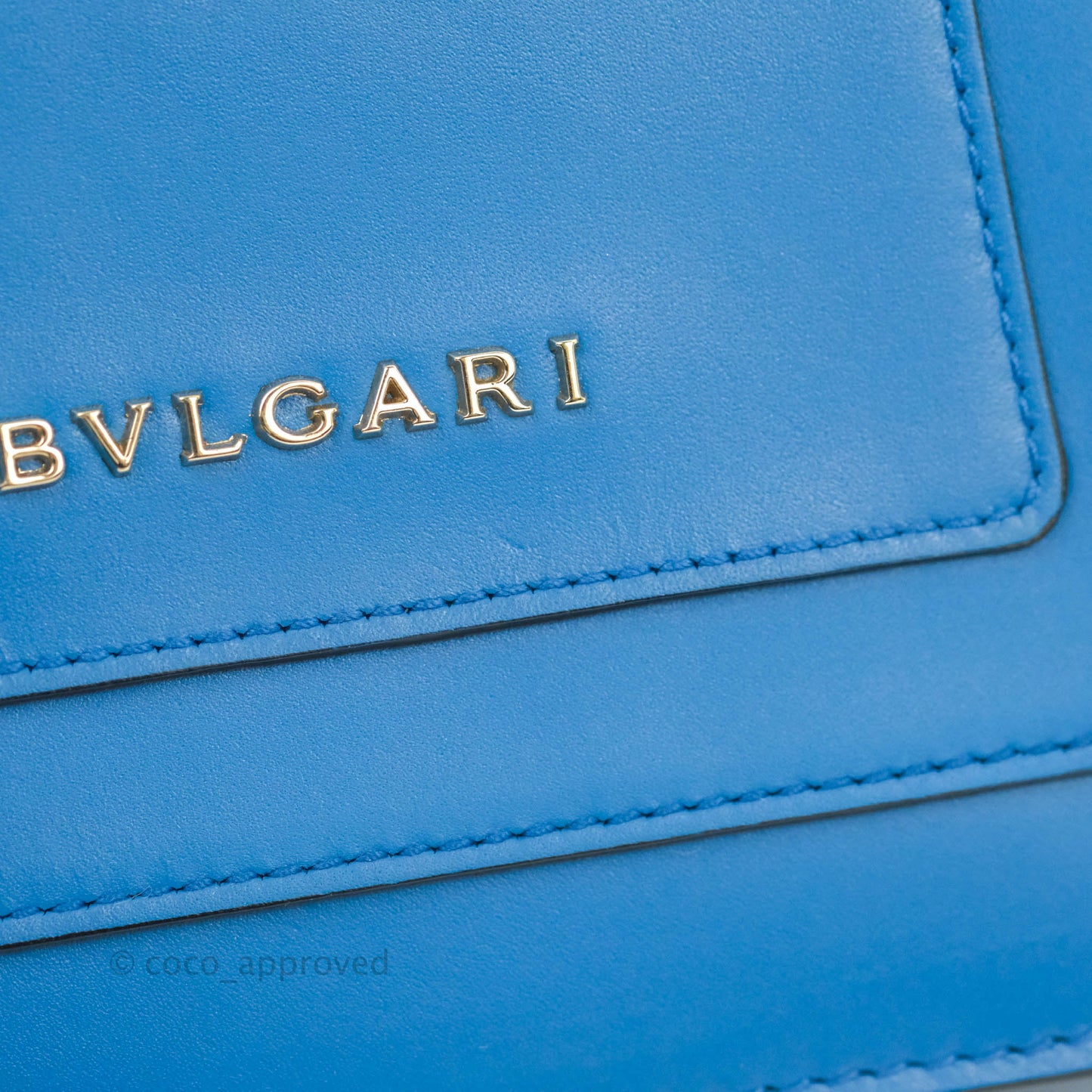 Bvlgari Serpenti Forever Mini Bag in Blue Gold Hardware