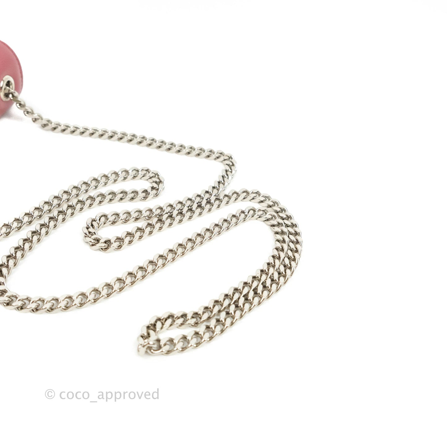 Saint Laurent New Small Classic Monogram Kate Chain Bag Mystic Rose Grained Calfskin Silver Hardware