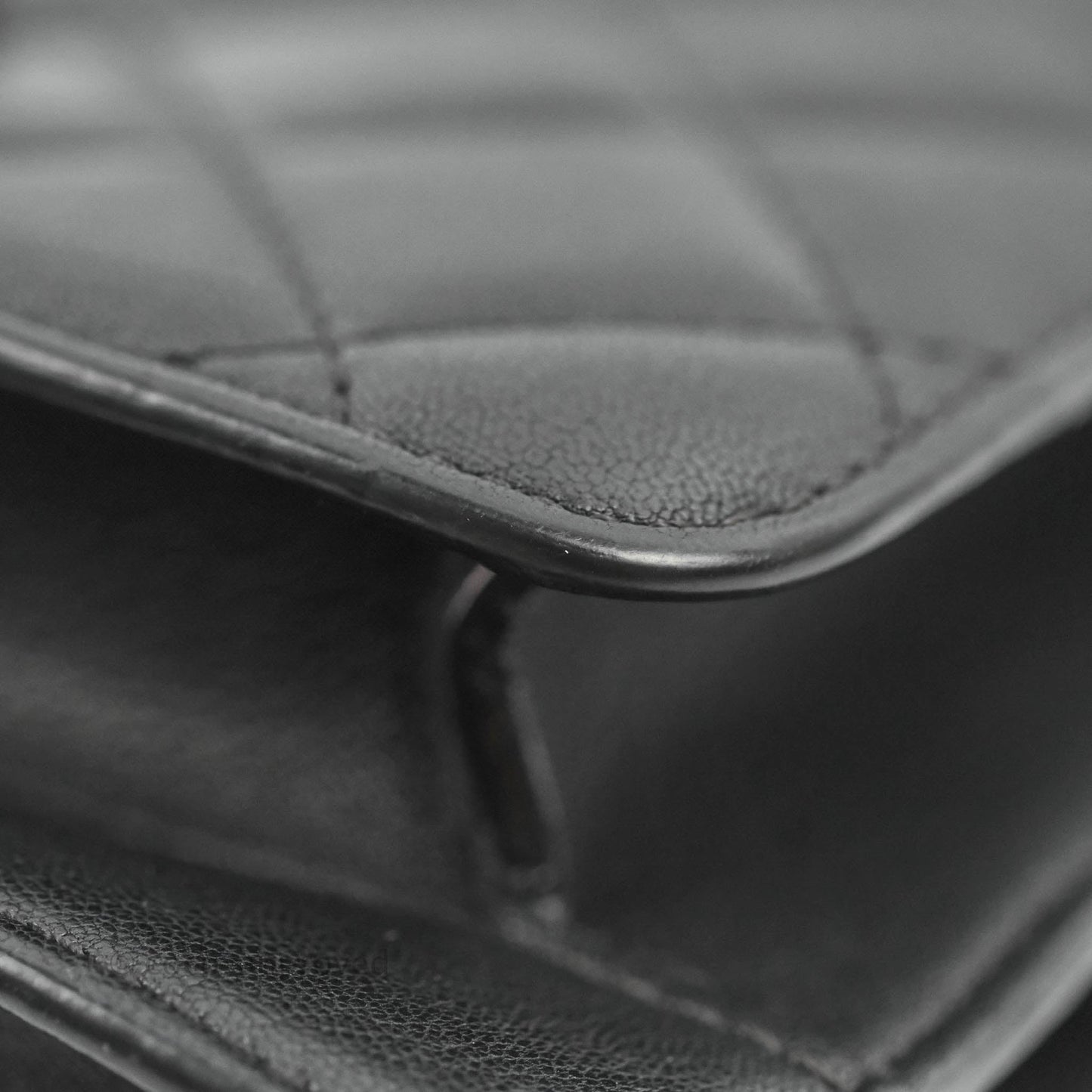 Chanel Quilted Mini Urban Companion Flap Black Calfskin Silver Hardware