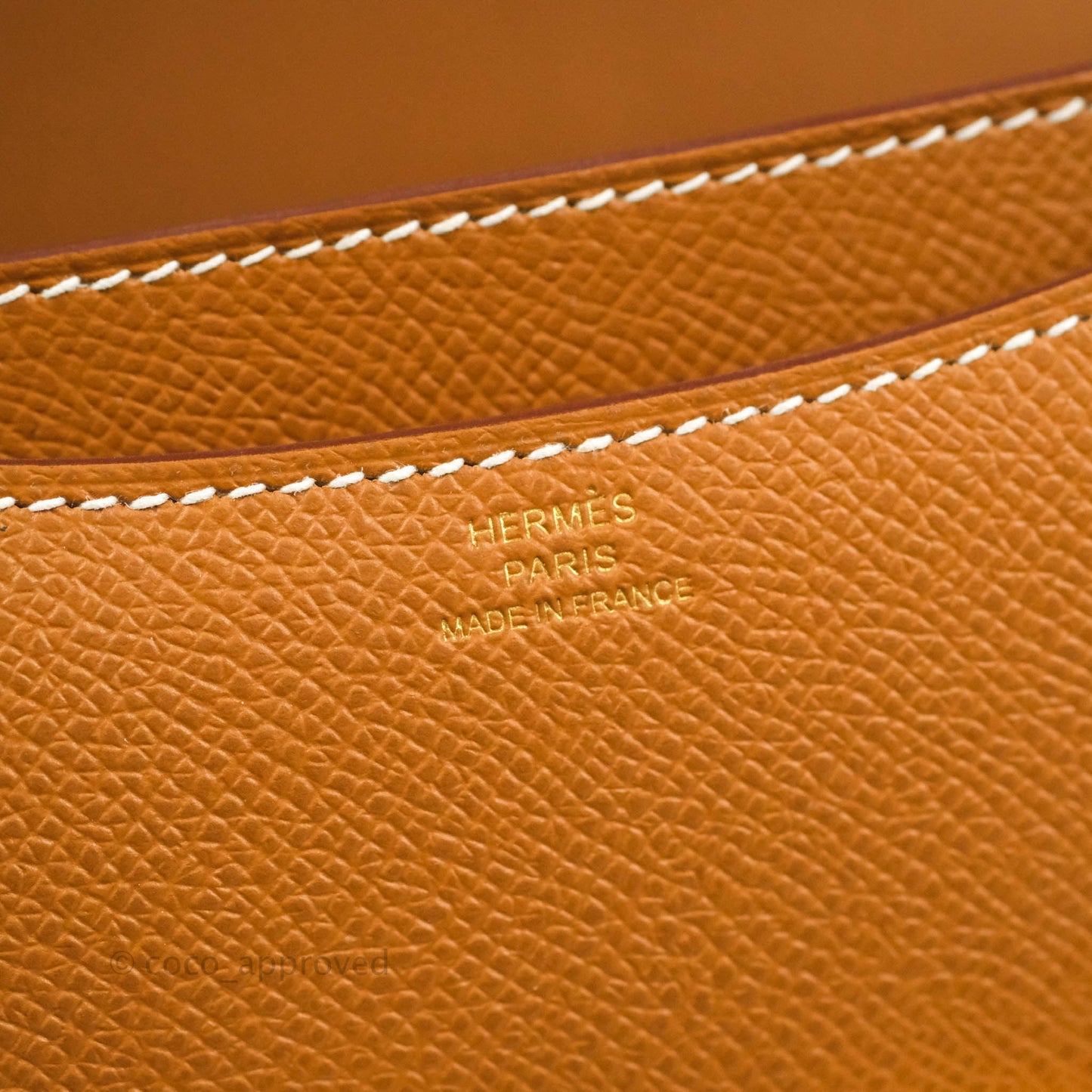 Hermès Constance Mini 18 Gold Epsom Gold Hardware