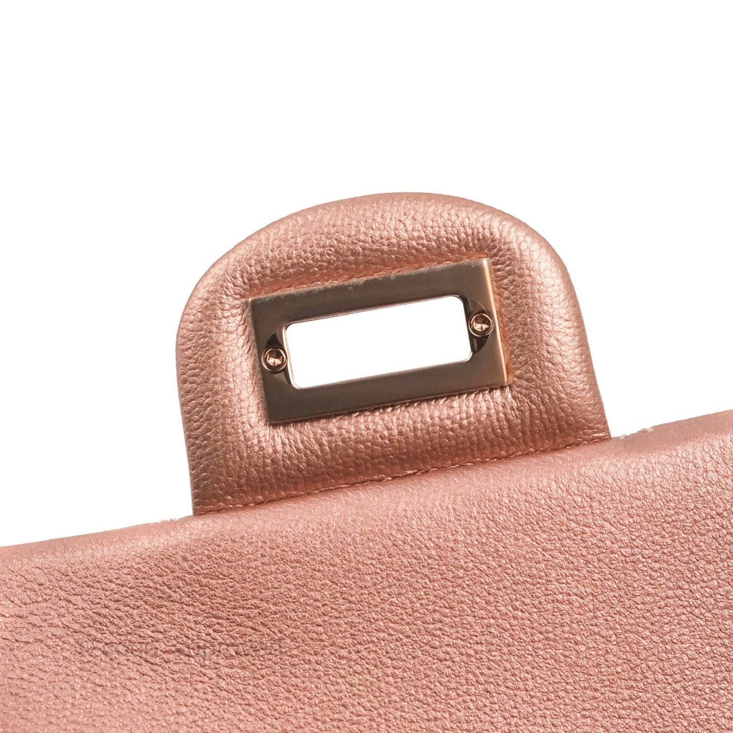 Chanel Mini Reissue 224 Metallic Calfskin Rose Gold